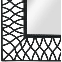 Miroir Mural Arqué 50 X 80 Cm Noir VidaXL -Miroir Soldes Boutique 10259946 3