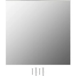 Miroir Mural Verre Carré 40 X 40 Cm VidaXL -Miroir Soldes Boutique 11121827 2