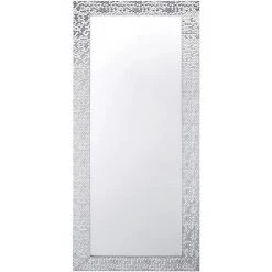 BELIANI Miroir En Plastique Argenté 130x50 - Argenté