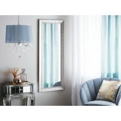 BELIANI Miroir En Plastique Argenté 130x50 - Argenté -Miroir Soldes Boutique 11186984 2