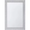 BELIANI Miroir En Plastique Argenté 91x61 - Argenté 2 BELIANI Miroir En Plastique Argenté 91x61 - Argenté -Miroir Soldes Boutique 11186987 1