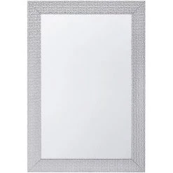 BELIANI Miroir En Plastique Argenté 91x61 - Argenté