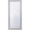 BELIANI Miroir En Plastique Blanc 130x50 - Blanc -Miroir Soldes Boutique 11186990 1