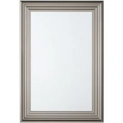 BELIANI Miroir En Plastique Argenté 91x61 - Argenté