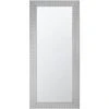 BELIANI Miroir En Plastique Argenté 130x50 - Argenté -Miroir Soldes Boutique 11187005 1