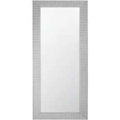 BELIANI Miroir En Plastique Argenté 130x50 - Argenté