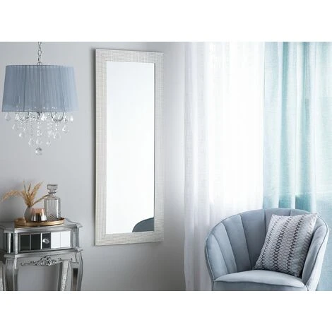 BELIANI Miroir En Plastique Argenté 130x50 - Argenté 4 BELIANI Miroir En Plastique Argenté 130x50 - Argenté – Image 2