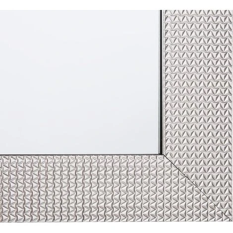 BELIANI Miroir En Plastique Argenté 130x50 - Argenté 7 BELIANI Miroir En Plastique Argenté 130x50 - Argenté – Image 5