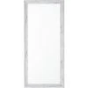 BELIANI Miroir En Plastique Blanc 130x50 - Blanc -Miroir Soldes Boutique 11187011 1