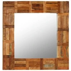 Miroir Mural Bois De Récupération Massif 60 X 60 Cm VidaXL 9 Miroir Mural Bois De Récupération Massif 60 X 60 Cm VidaXL -Miroir Soldes Boutique 11329811 3
