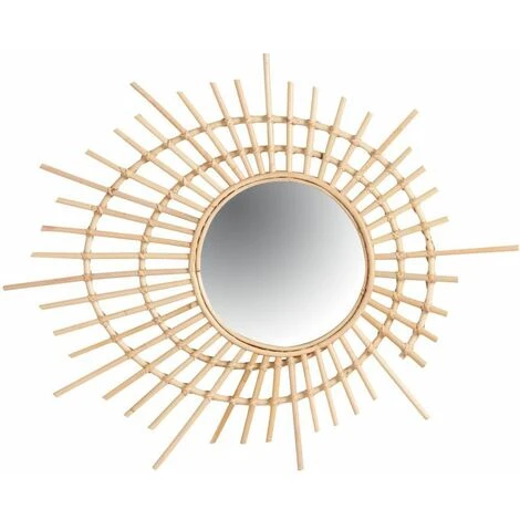 AUBRY GASPARD Miroir Spirale En Rotin Naturel - Naturel 3 AUBRY GASPARD Miroir Spirale En Rotin Naturel - Naturel