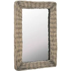 Miroir Osier Marron 40 X 60 Cm VidaXL -Miroir Soldes Boutique 11572702 2