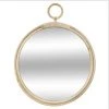 Atmosphera - Miroir Mural En Rotin Forme Gousset D 38 Cm - Beige