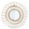 HEART OF THE HOME Miroir En Bambou Rattan - Diam. 51 Cm - Fleur - - Beige -Miroir Soldes Boutique 11631652 1