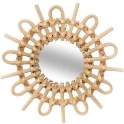 Atmosphera - Lot De 3 Miroirs Soleil En Rotin D 28 Cm - Beige 10 Atmosphera - Lot De 3 Miroirs Soleil En Rotin D 28 Cm - Beige -Miroir Soldes Boutique 11747161 4