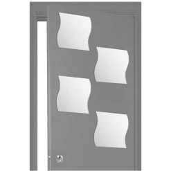 Atmosphera - Lot De 4 Miroirs Adhésifs Vagues En Verre 30 X 30 Cm - Miroir