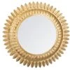 Atmosphera - Grand Miroir Mural Feuilles En Métal Doré D 70 Cm - Doré -Miroir Soldes Boutique 12303148 1