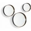 Kave Home - Lot De 3 Miroirs Ralphe Ronds Ø 9,5 / Ø 9 / Ø 7,5 Cm En Acier - Cuivre -Miroir Soldes Boutique 12370985 1