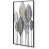 Kave Home - Panneau Mural Leaves Multicolore Rectangulaire 52,5 X 95 Cm En Acier - Multicolore -Miroir Soldes Boutique 12386962 1