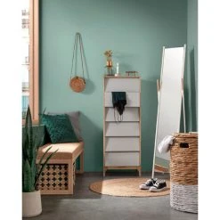 Kave Home - Miroir Cheryl 33 X 159 Cm - Blanc -Miroir Soldes Boutique 12436607 3