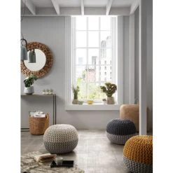 Kave Home - Miroir Eliptic Rond Ø 80 Cm En Bois De Teck Recyclé - Naturel -Miroir Soldes Boutique 12437676 2