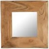 Miroir Cosmétique 50x50 Cm Bois Solide D'acacia VidaXL -Miroir Soldes Boutique 12558995 1
