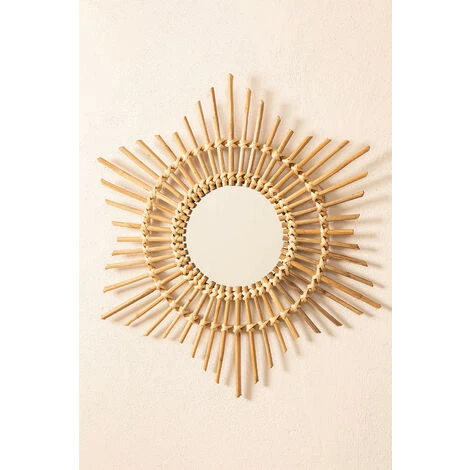 Miroir Rond En Bambou (66x66 Cm) Etual SKLUM Bambou Bambou - Bambou Bambou 5 Miroir Rond En Bambou (66x66 Cm) Etual SKLUM Bambou Bambou - Bambou Bambou – Image 3