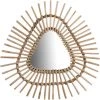 Miroir Mural Triangulaire En Bambou (56x56 Cm) Aube SKLUM Bambou Bambou - Bambou Bambou -Miroir Soldes Boutique 12662553 1
