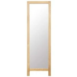 VidaXL Miroir Sur Pied 48x46,5x150 Cm Bois De Chêne Solide - Brun -Miroir Soldes Boutique 13196561 2