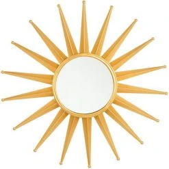 BELIANI Miroir En Plastique Doré 60x60 - Doré