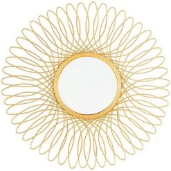 BELIANI Miroir En Plastique Doré 55x55 - Doré