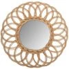 Atmosphera - Miroir Mural Fleur En Rotin D 50 Cm - Rotin -Miroir Soldes Boutique 13409132 1