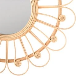 RENDEZ VOUS DéCO Miroir En Rotin Bardot ∅ 87 Cm - Beige -Miroir Soldes Boutique 13977404 3