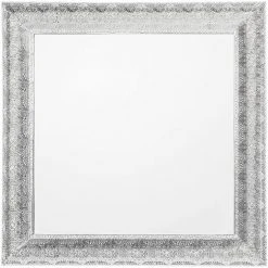 BELIANI Miroir En Métal Argenté 65x65 - Argenté