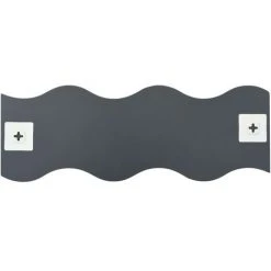 VIDAXL Miroir Mural 4 Pcs 60 X 18,5 Cm Ondulé Verre - Argent - Maison Et Jardin - Décorations - Miroirs - Argent - Argent -Miroir Soldes Boutique 14274092 4