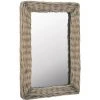 VIDAXL Miroir Osier Marron 40 X 60 Cm - Brun - Maison Et Jardin - Décorations - Miroirs - Brun - Brun -Miroir Soldes Boutique 14309382 1