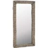VIDAXL Miroir Osier Marron 50 X 100 Cm - Brun - Maison Et Jardin - Décorations - Miroirs - Brun - Brun -Miroir Soldes Boutique 14309384 1
