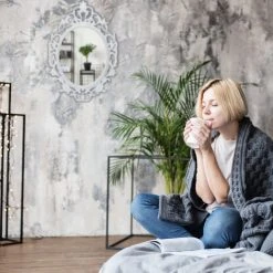 Relaxdays Miroir Mural Nostalgie, Miroir à Accrocher Vintage, Décoration Murale, H X B: 39,5 X 39,5 Cm, Blanc -Miroir Soldes Boutique 14557532 5