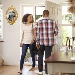 Relaxdays Miroir Mural Nostalgie, Miroir à Accrocher Vintage, Décoration Murale, H X B: 39,5 X 39,5 Cm, Argent -Miroir Soldes Boutique 14557533 3