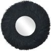 AUBRY GASPARD Miroir En Jonc Teinté 70 Cm Noir - Noir -Miroir Soldes Boutique 15092529 1