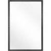 BELIANI Miroir En Plastique Noir 90x60 - Noir -Miroir Soldes Boutique 15098443 1
