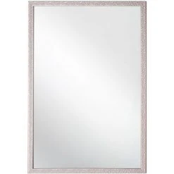 BELIANI Miroir En Plastique Rose 90x60 - Rose