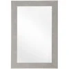 BELIANI Miroir En Plastique Gris 91x60 - Gris -Miroir Soldes Boutique 15098471 1