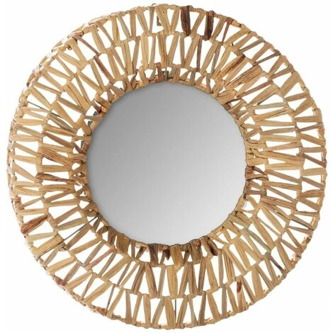 ATMOSPHERA Miroir Tressé Terre - Beige 3 ATMOSPHERA Miroir Tressé Terre - Beige