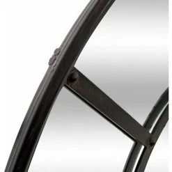 ATMOSPHERA Miroir Rond Métal 91,5X3,5 - Noir -Miroir Soldes Boutique 15106084 3