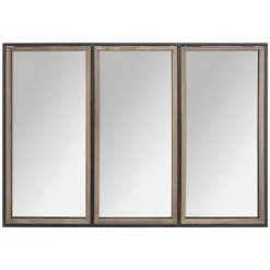 ATMOSPHERA Miroir Bois / Métal Tina - Noir