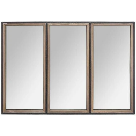 ATMOSPHERA Miroir Bois / Métal Tina - Noir 3 ATMOSPHERA Miroir Bois / Métal Tina - Noir