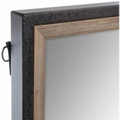 ATMOSPHERA Miroir Bois / Métal Tina - Noir 7 ATMOSPHERA Miroir Bois / Métal Tina - Noir -Miroir Soldes Boutique 15106118 3