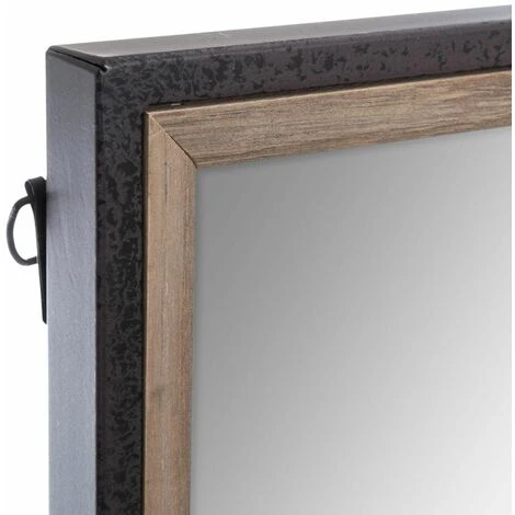 ATMOSPHERA Miroir Bois / Métal Tina - Noir 5 ATMOSPHERA Miroir Bois / Métal Tina - Noir – Image 3