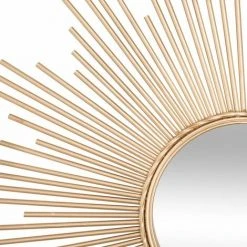 Miroir Soleil Tube Doré D99 - Atmosphera - Doré -Miroir Soldes Boutique 15255004 4